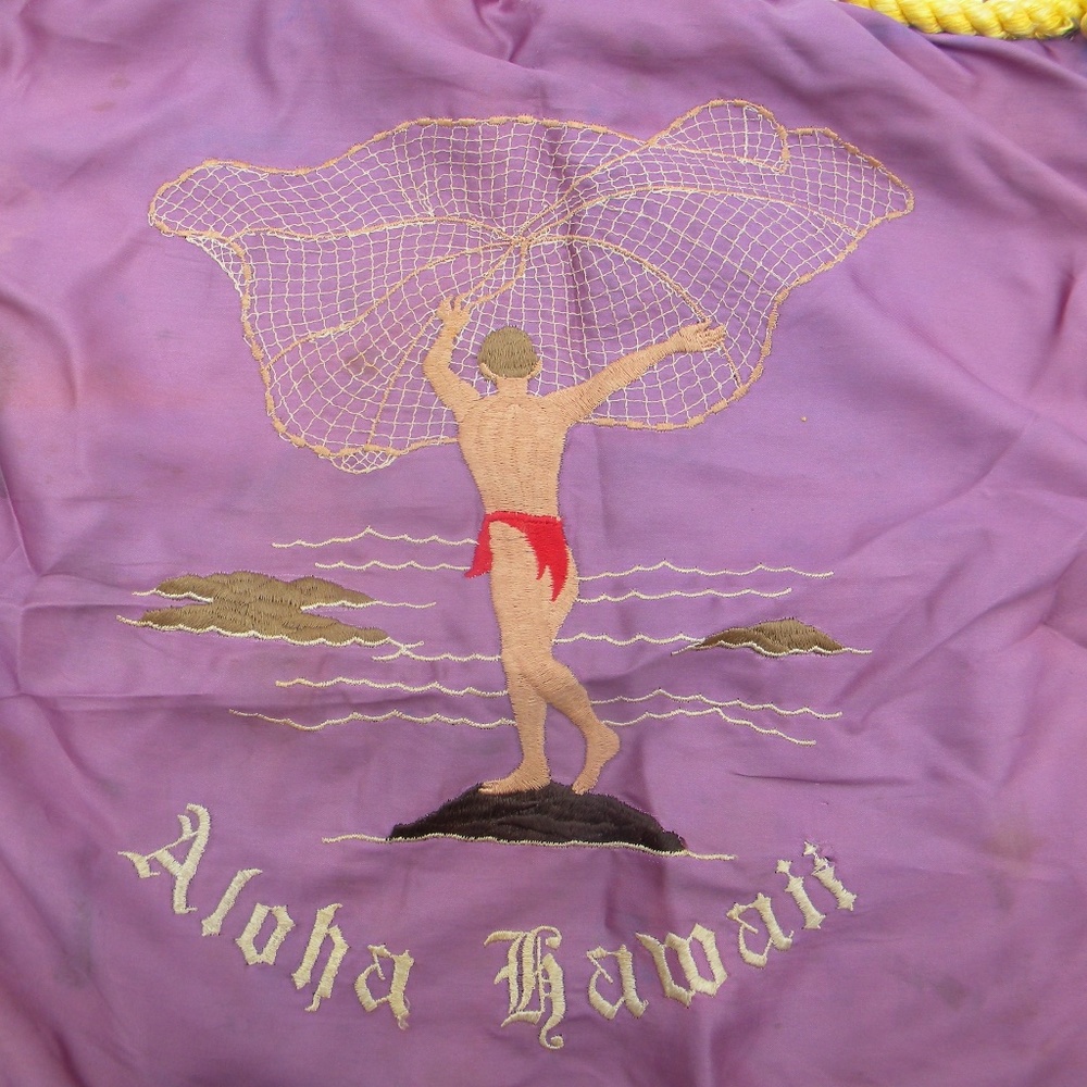 Vintage Silk Aloha Hawaii pillow cover